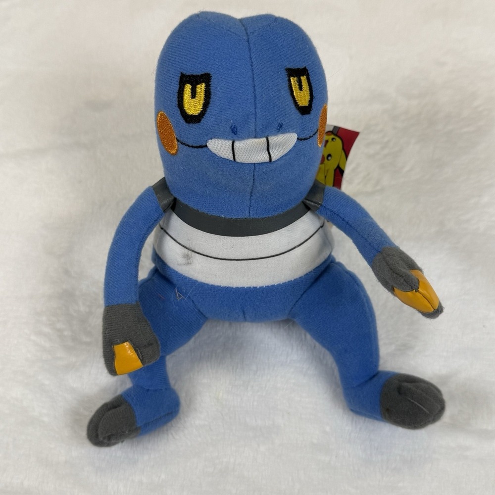 Nintendo Pokemon Croagunk 2007 Jakks Pacific Stuffed Plush Toy Collectible 6"